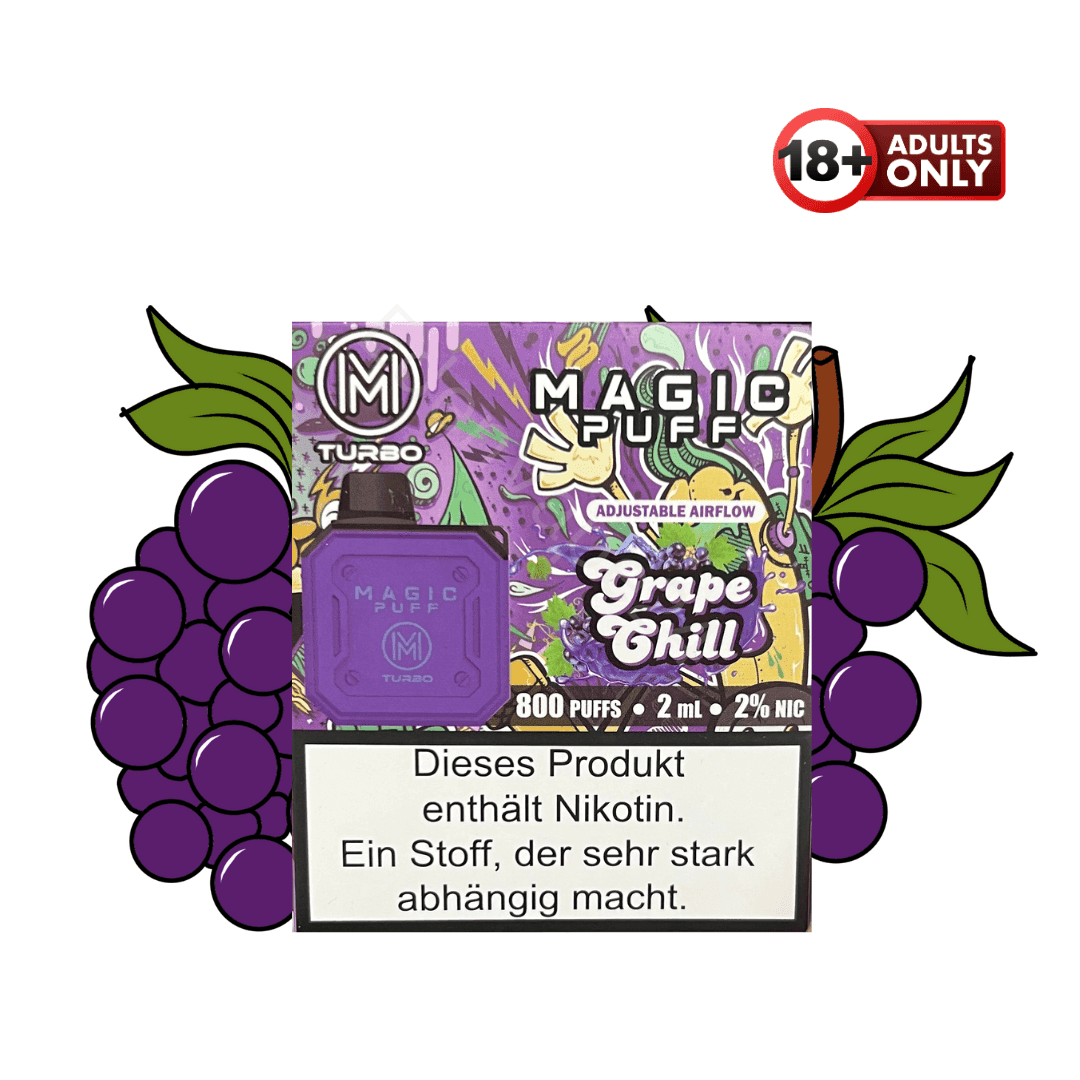 Magic Puff Turbo 800 Grape Chill - EdenVape24